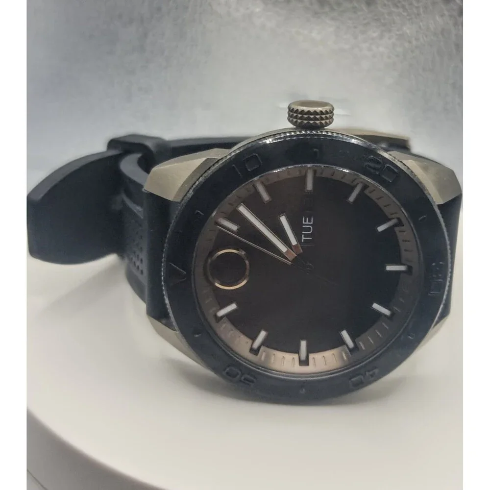 Movado 3600452 Men's Swiss Bold Black Silicone Strap Watch 43mm